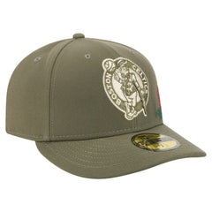 New Era - Boston Celtics Tonal Florals 59FIFTY Fitted Hat - Olive