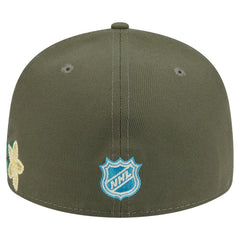 Detroit Red Wings - New Era Tonal Florals 59FIFTY Fitted Hat Olive
