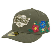 Los Angeles Kings - New Era Tonal Florals 59FIFTY Fitted Hat Olive