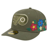 Philadelphia Flyers - New Era Tonal Florals 59FIFTY Fitted Hat Olive