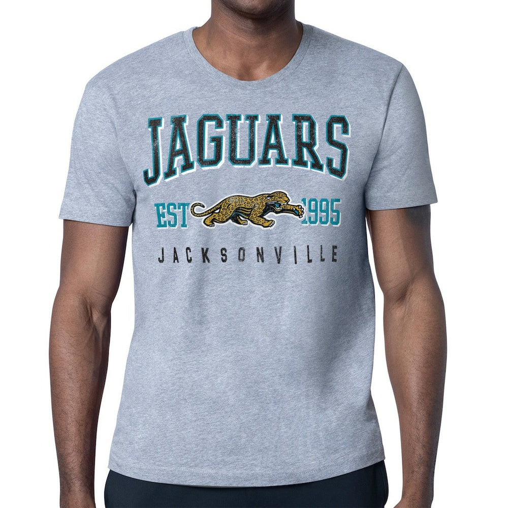 Jacksonville Jaguars Starter Retro Team Logo T-Shirt Heather Gray - NFL