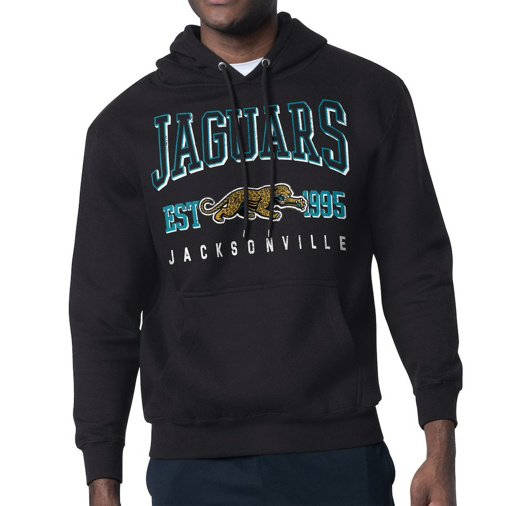 Jacksonville Jaguars Starter Retro Team Logo Pullover Hoodie Black - NFL