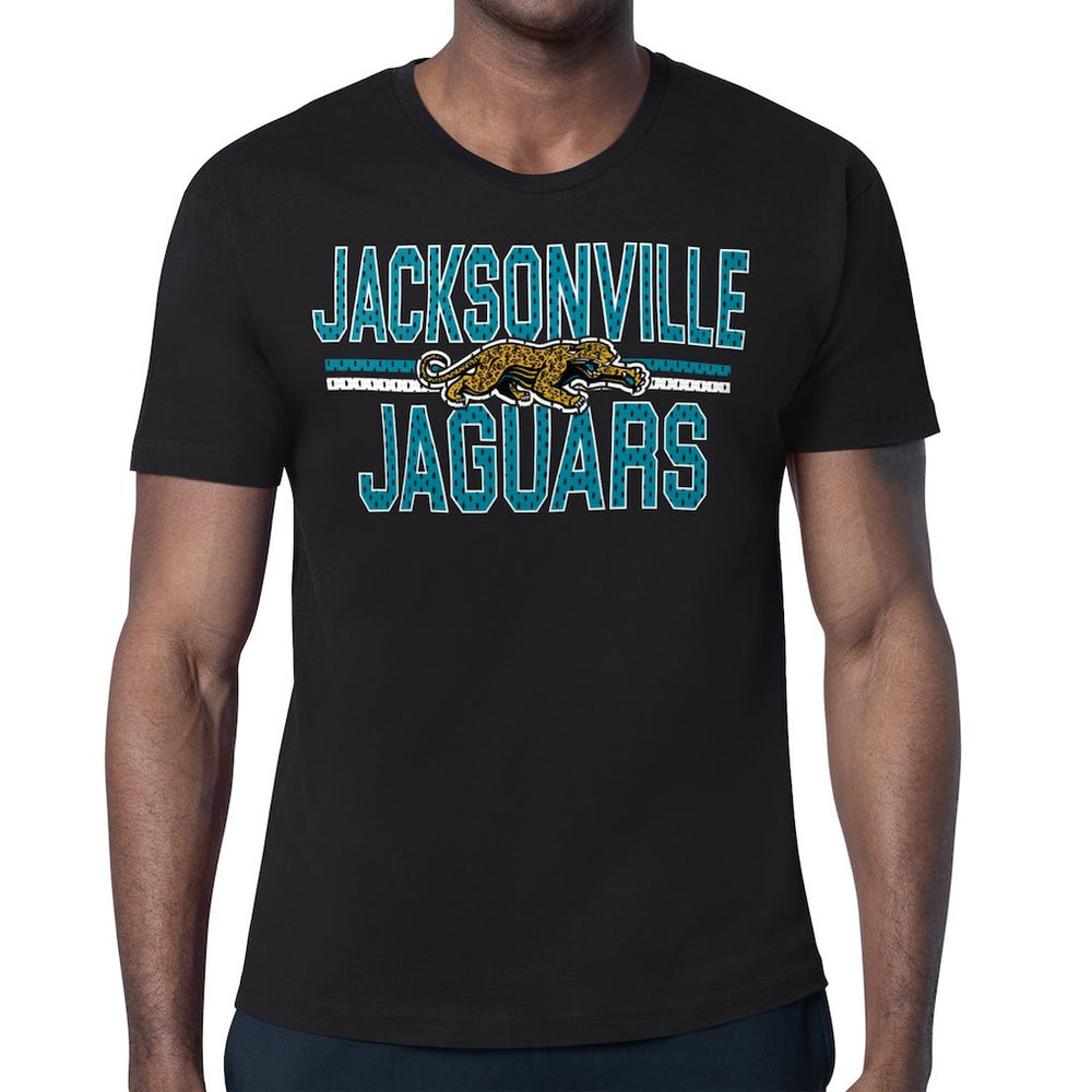 Jacksonville Jaguars Starter Mesh Look Retro Team Logo T-Shirt Black - NFL