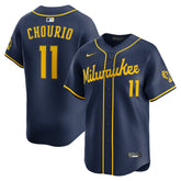 Jackson Chourio Milwaukee Brewers Nike Alternate 2 Limited Jersey Lifestyle