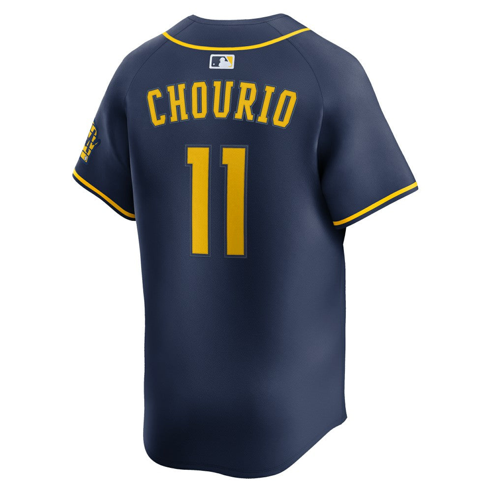 Jackson Chourio Milwaukee Brewers Nike Alternate 2 Limited Jersey - Navy | MLB Jerseys