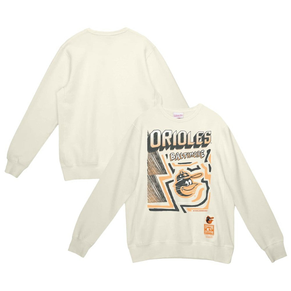 Baltimore Orioles Mitchell & Ness Sidewalk Sketch Pullover Hoodie discount