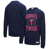 Minnesota Twins Mitchell & Ness Arched Logo Slub Long Sleeve T-Shirt for sale