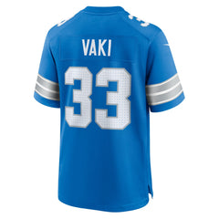 Sione Vaki Detroit Lions Team Game Jersey Blue - Nike