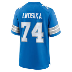 Kayode Awosika Detroit Lions Team Game Jersey Blue - Nike