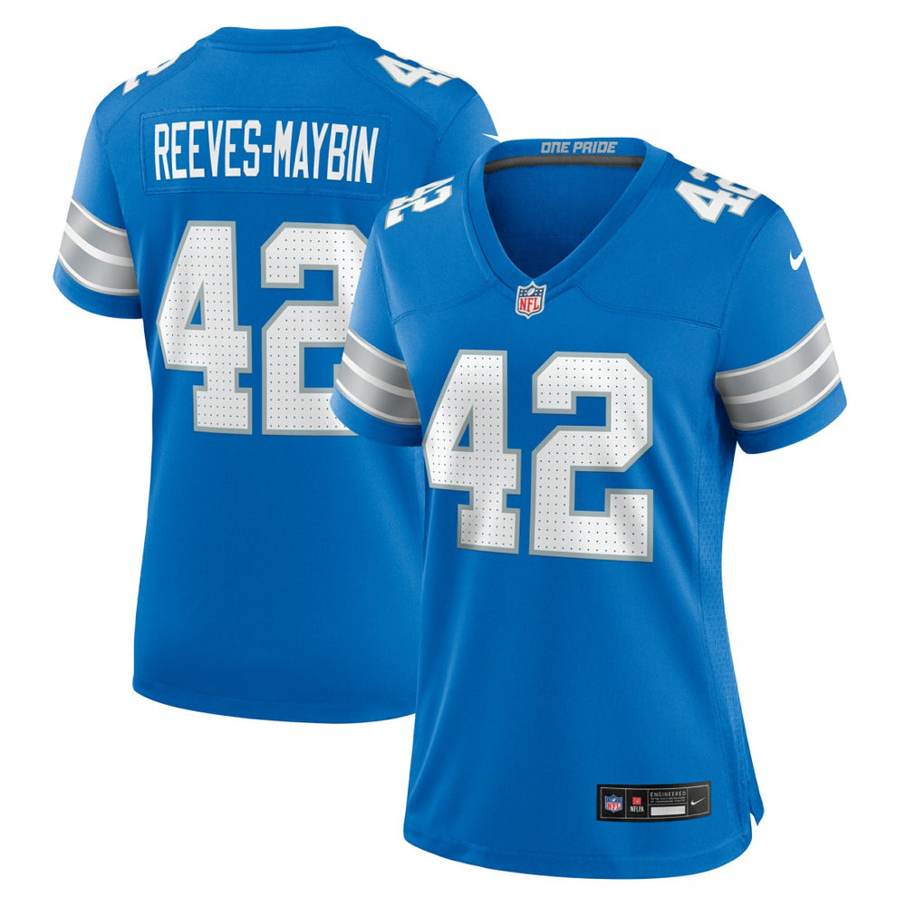 Jalen Reeves-Maybin Detroit Lions Women's Team Game Jersey Blue - Nike