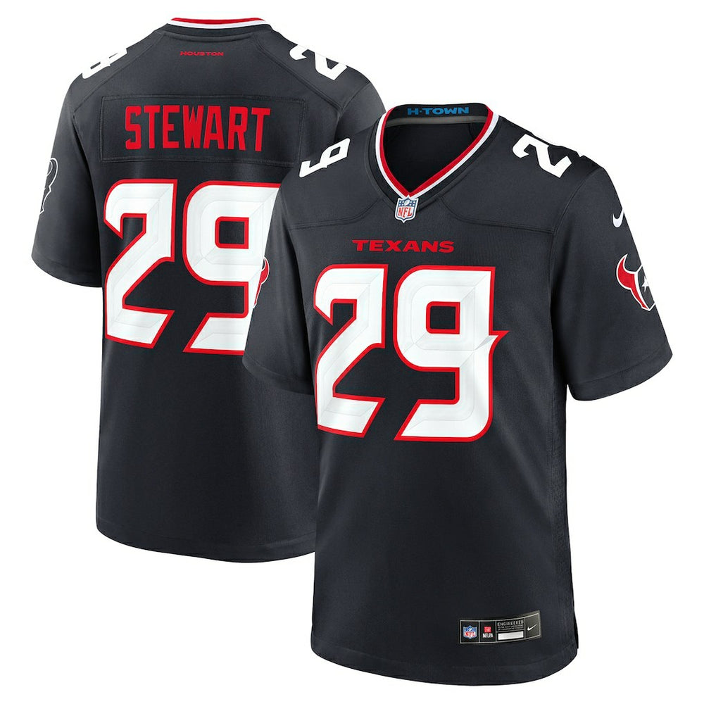 M.J. Stewart Houston Texans Team Game Jersey Navy - Nike