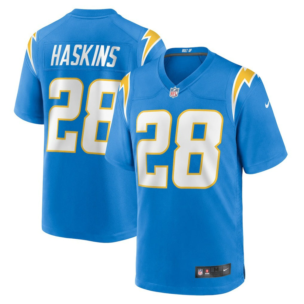 Hassan Haskins Los Angeles Chargers Team Game Jersey Powder Blue - Nike