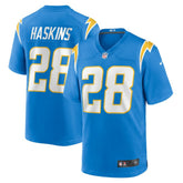 Hassan Haskins Los Angeles Chargers Team Game Jersey Powder Blue - Nike