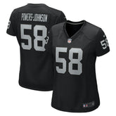 Jackson Powers-Johnson Las Vegas Raiders Women's Game Jersey Black - Nike