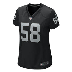 Jackson Powers-Johnson Las Vegas Raiders Women's Game Jersey Black - Nike