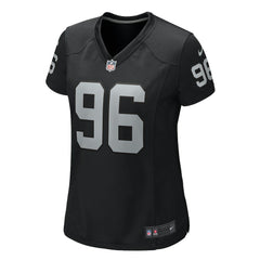 Jonah Laulu Las Vegas Raiders Women's Game Jersey Black - Nike