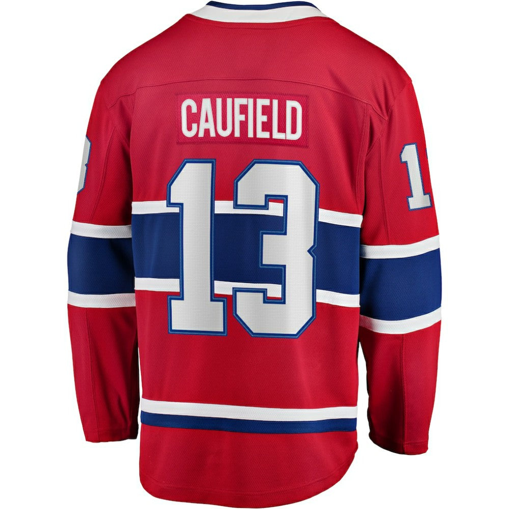Cole Caufield Montreal Canadiens Fanatics Home Premier Breakaway Player Jersey - Red | NHL Jerseys