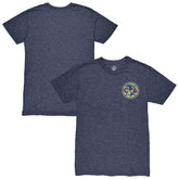 Club America 1863FC Left Color Badge Vintage Tri-Blend T-Shirts - Navy