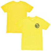 Club America 1863FC Left Mono Badge Vintage Tri-Blend T-Shirts - Yellow