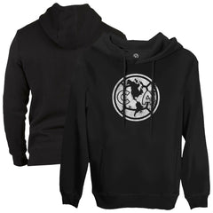 Club America 1863FC Mono Badge Fleece Pullover Hoodie Sweatshirt - Black