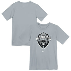 Las Vegas Raiders Preschool Icon Legend Dri-FIT T-Shirt Gray - Nike