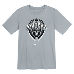 Las Vegas Raiders Preschool Icon Legend Dri-FIT T-Shirt Gray - Nike