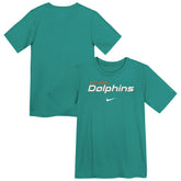 Miami Dolphins Preschool Wordmark T-Shirt Aqua - Nike