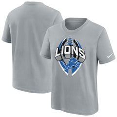 Detroit Lions Youth Icon Legend T-Shirt Gray - Nike