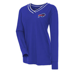 Buffalo Bills Antigua Women's Symbolic Long Sleeve V-Neck Top Royal - NFL