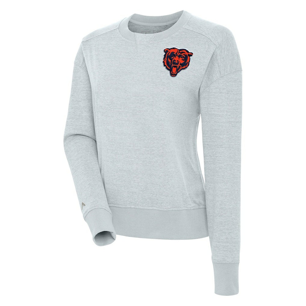 Chicago Bears Antigua Women's Forward Fleece Pullover Sweatshirt Heather Gray - NFL
