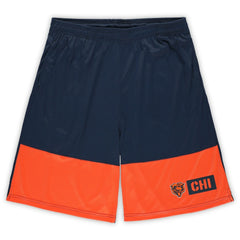 Chicago Bears Big & Tall Best of the Best Performance Shorts Navy/Orange - Fanatics