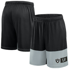 Las Vegas Raiders Big & Tall Best of the Best Performance Shorts Black/Silver - Fanatics