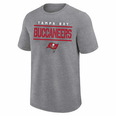 Tampa Bay Buccaneers Big & Tall Top Notch T-Shirt Heather Gray - Fanatics