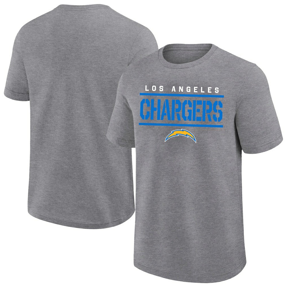 Los Angeles Chargers Big & Tall Top Notch T-Shirt Heather Gray - Fanatics