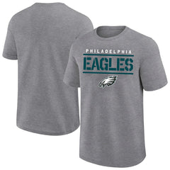 Philadelphia Eagles Big & Tall Top Notch T-Shirt Heather Gray - Fanatics