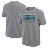 Jacksonville Jaguars Big & Tall Top Notch T-Shirt Heather Gray - Fanatics