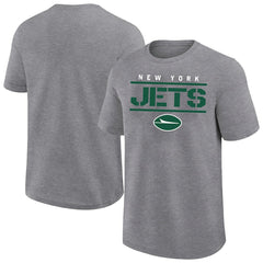 New York Jets Big & Tall Top Notch T-Shirt Heather Gray - Fanatics