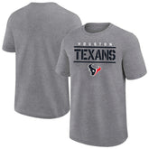 Houston Texans Big & Tall Top Notch T-Shirt Heather Gray - Fanatics