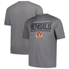 Cincinnati Bengals Big & Tall Top Notch T-Shirt Heather Gray - Fanatics