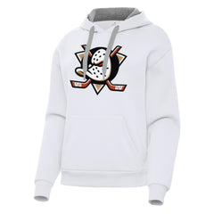 Anaheim Ducks - Antigua Women's Victory Pullover Hoodie White