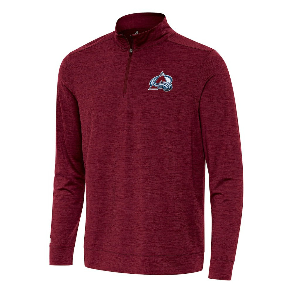 Colorado Avalanche - Antigua Bright Quarter-Zip Top Burgundy