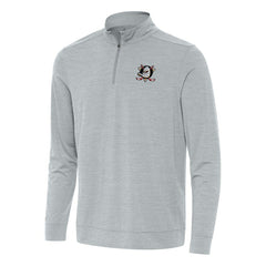 Anaheim Ducks - Antigua Bright Quarter-Zip Top Heather Gray