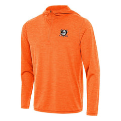 Anaheim Ducks - Antigua Tidy Quarter-Zip Hoodie Heather Orange