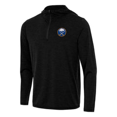 Buffalo Sabres - Antigua Tidy Quarter-Zip Hoodie Heather Black