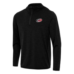 Carolina Hurricanes - Antigua Tidy Quarter-Zip Hoodie Heather Black