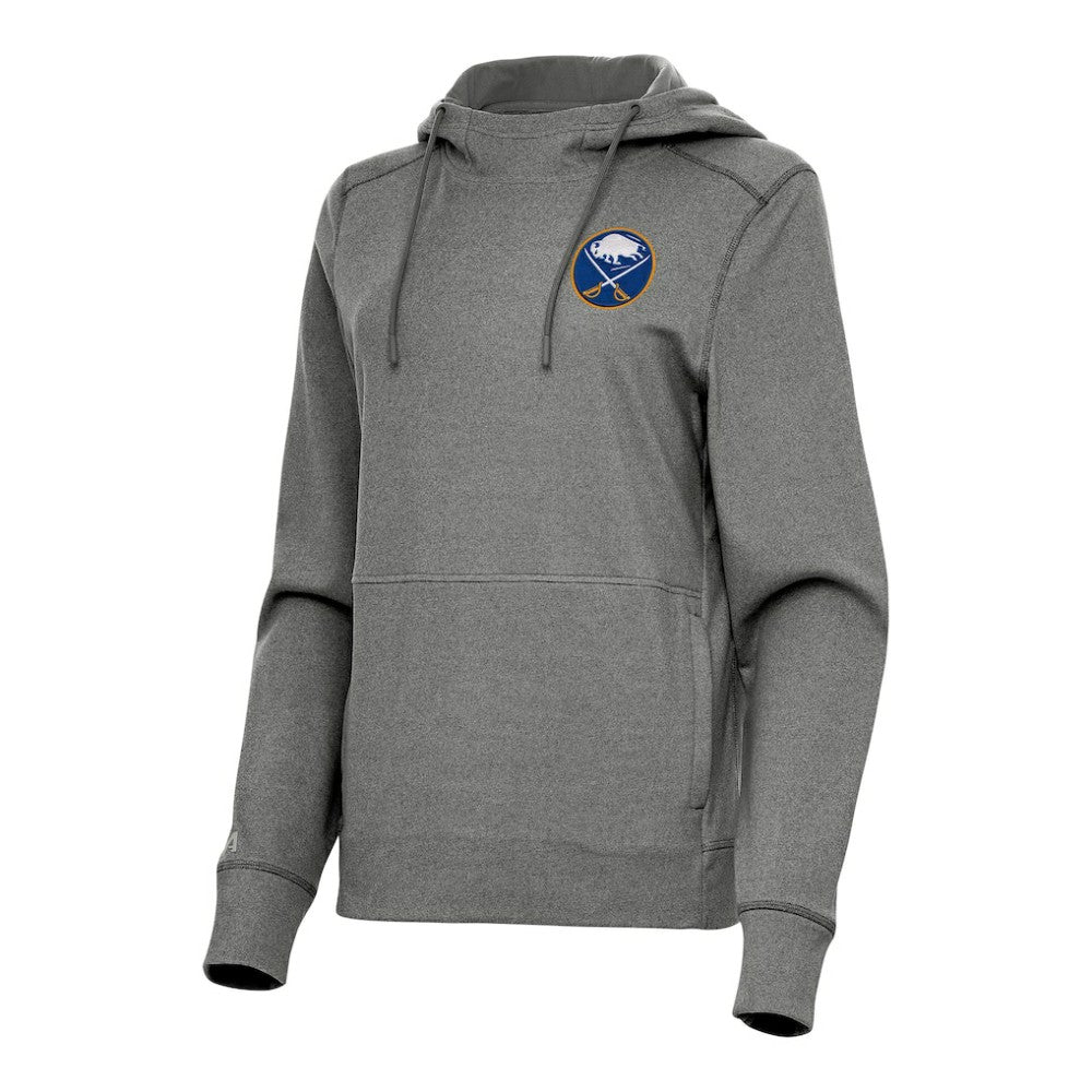Buffalo Sabres - Antigua Women's Justice Pullover Hoodie Heather Black