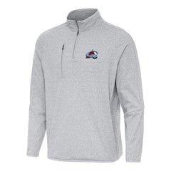 Colorado Avalanche - Antigua Certain Quarter-Zip Tri-Blend Sweatshirt Heather Gray
