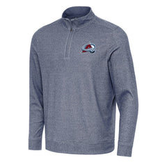 Colorado Avalanche - Antigua Subtle Quarter-Zip Sweatshirt Heather Navy