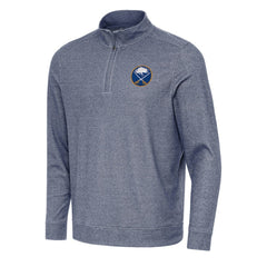 Buffalo Sabres - Antigua Subtle Quarter-Zip Sweatshirt Heather Navy