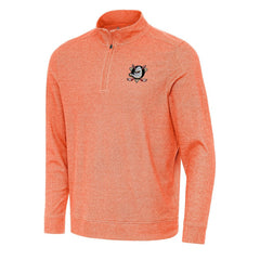 Anaheim Ducks - Antigua Subtle Quarter-Zip Sweatshirt Heather Orange